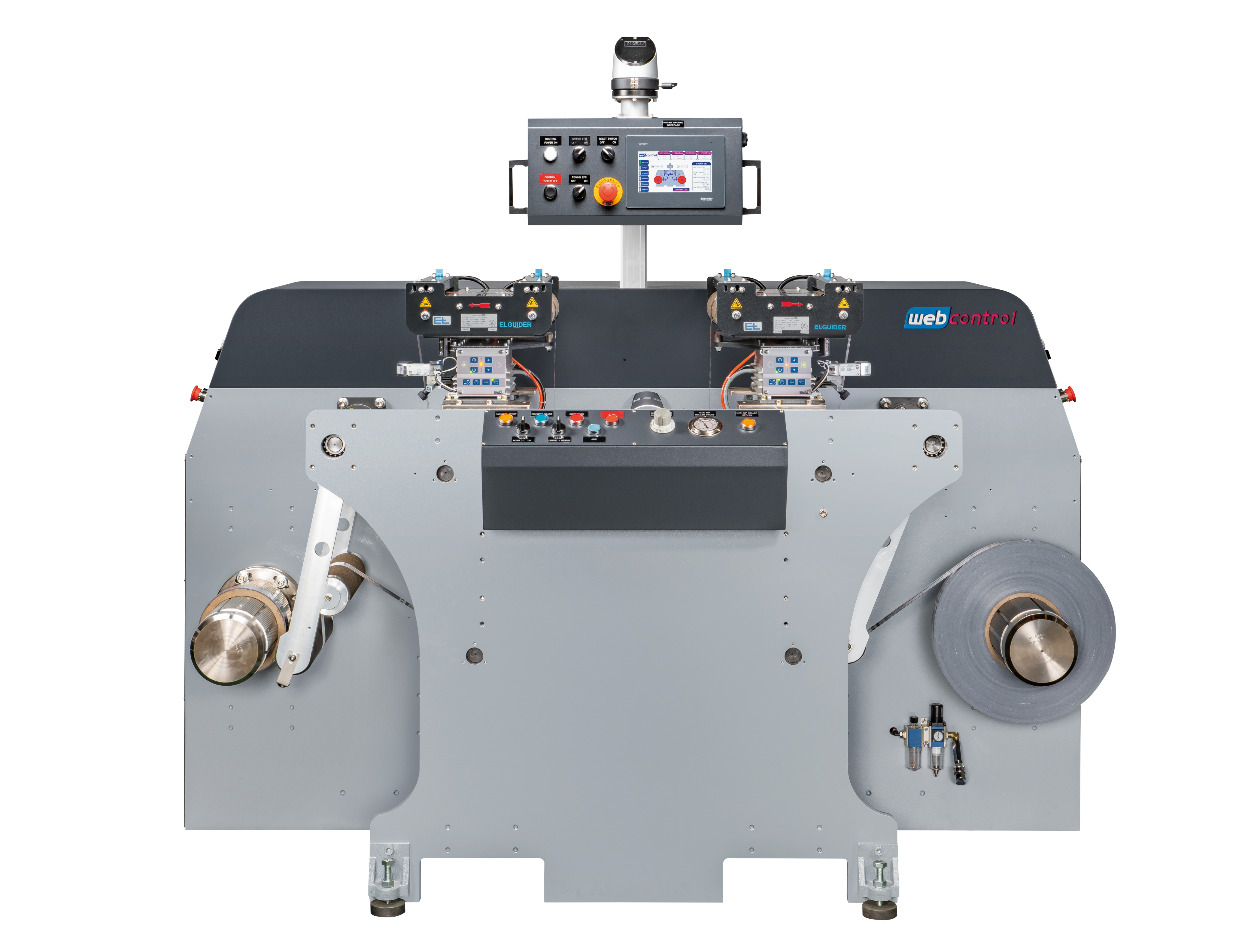 Rewinding Doctoring Machine for Narrow Web Labels